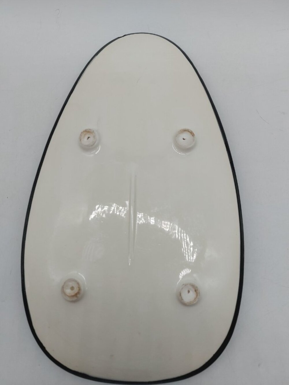 Chinese Geisha Girl Oblong Porcelain Plate Trinket Dish 13x8 - Picture 6 of 6